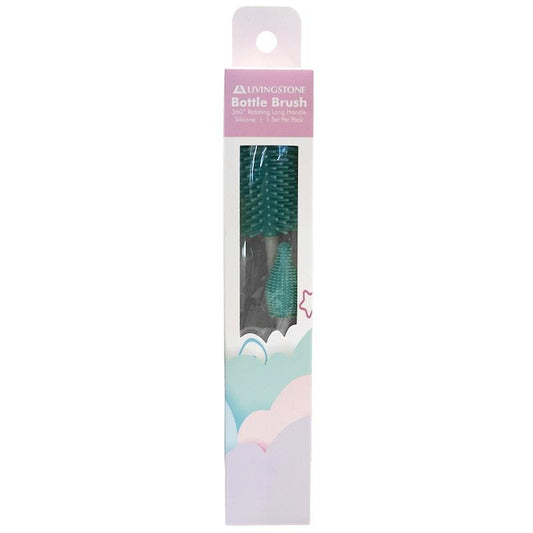 Livingstone Silicone Bristle Bottle & Nipple Brush Set - Ultimate Cleaning Solution - Auzzistore
