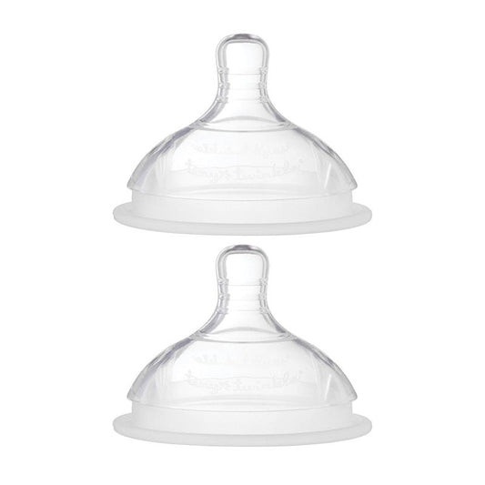 Tiny Twinkle - Silicone Baby Bottle Nipple 2-Pack - Medium Flow (3-6m)