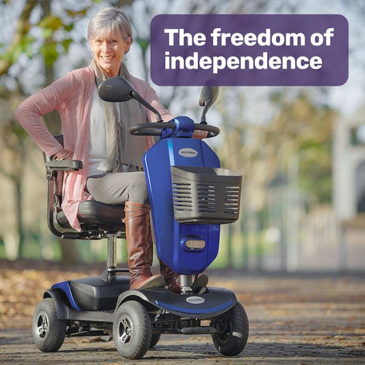 Equipmed Pathline Mid-Sized Electric Mobility Scooter - Blue