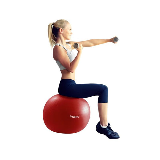 York 55cm Gym Ball - Enhance Core Strength & Flexibility