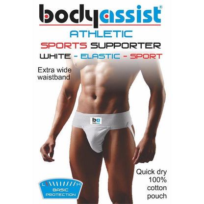 BodyAssist Adult Sports Supporter - SML - White (1pc)