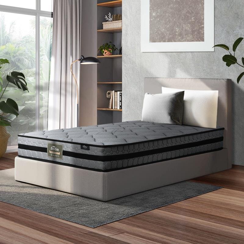 Bedra Bedding 3D Mesh Fabric Mattress - Firm Foam Spring 22cm 7-Zone Single