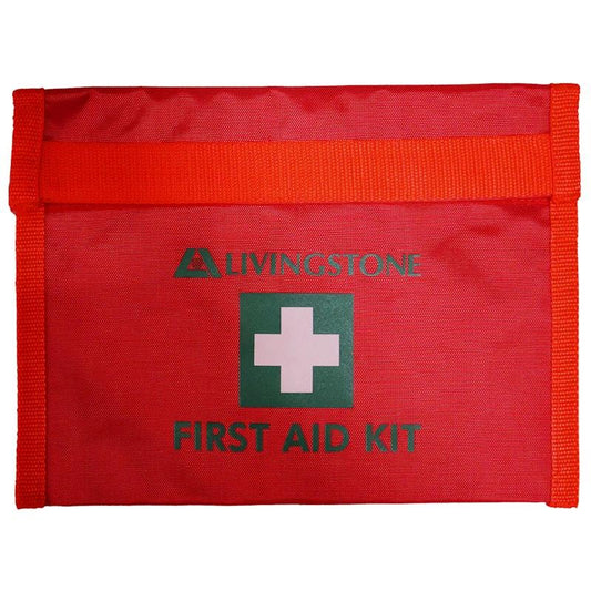 Livingstone Class C First Aid Kit - Essential Supplies in Durable Red Nylon Pouch