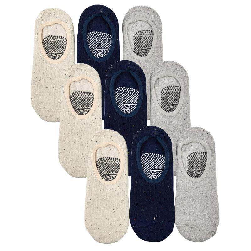 Benefeet 9 Pairs of Men's Non-Slip Studio Socks with Terry Lining - Size 7-11-Auzzi Store