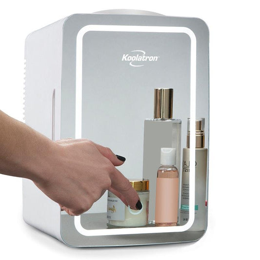 Koolatron Portable Cosmetic Mini Fridge Silver 6 Litre - Luxury on the Go