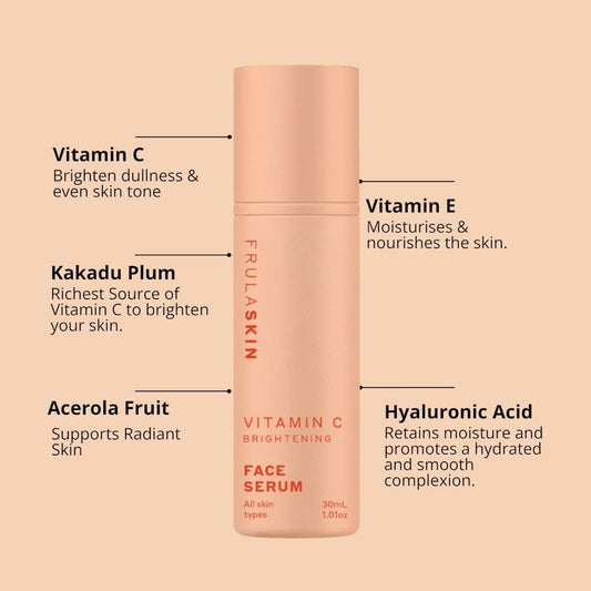 Frula Brightening Vitamin C Serum 30ml - Radiant Skin Solution