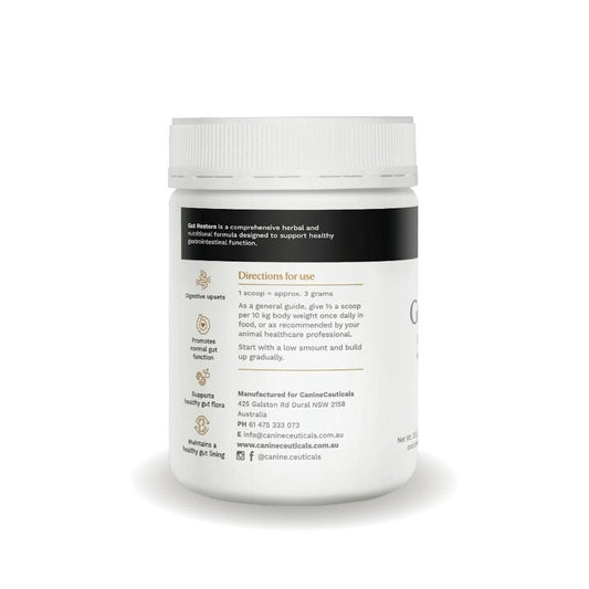 CanineCeuticals Gut Restore 120g - Herbal Digestive Support - Auzzistore