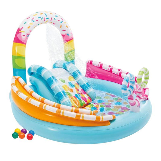 Intex Candy Fun Inflatable Play Centre w/ Slide - 1 Pack