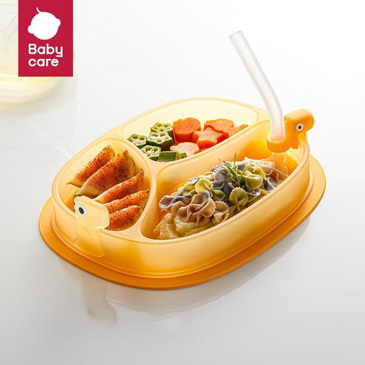 Bc Babycare Silicone Suction Plate - Orange