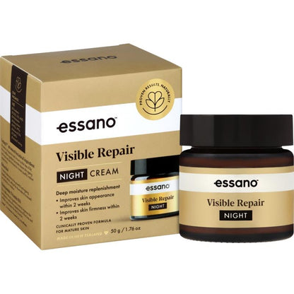 Essano Visible Repair Night Cream 50g - Overnight Skin Renewal