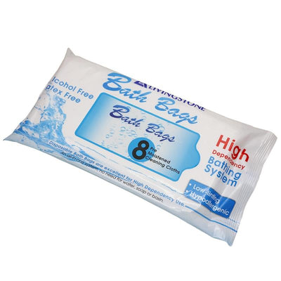 Livingstone Disposable Bath Wipes, 8 Wipes per Box, 50 Pack