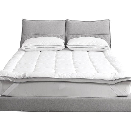 DreamZ Luxury Pillowtop Mattress Topper - King Single Size (203cm x 107cm) – view 2 - Auzzistore