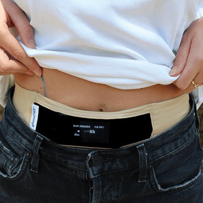 Glucology Insulin Pump Belt - Medium, Beige