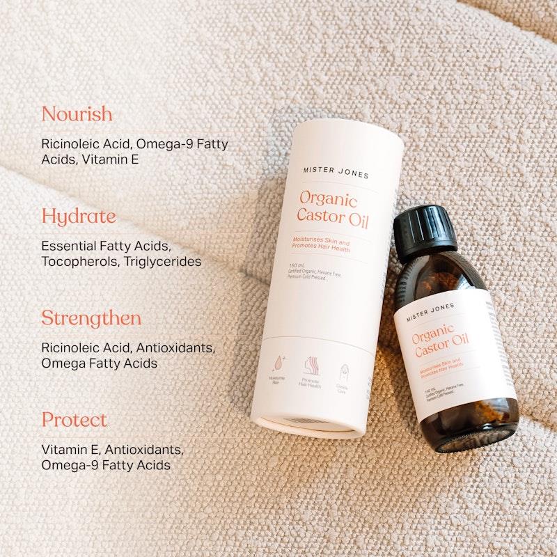 Mister Jones Organic Castor Oil 3-Pack - Deep Hydration & Nourishment-Auzzi Store