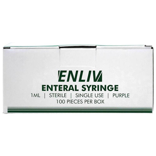 Enliv Sterile Enteral Syringe 1mL - 100 Count-Auzzi Store