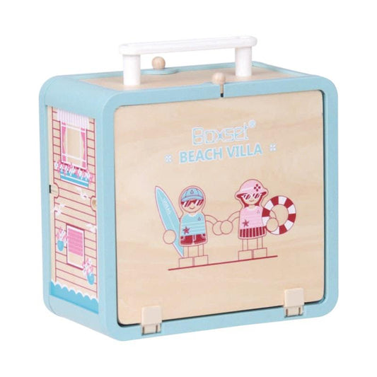 Riababy Wooden Beach House Playset - 1 Unit