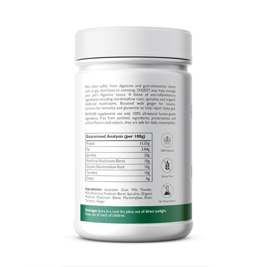 PetWell DIGEST – Natural Digestion Relief for Cats and Dogs 125g – view 2