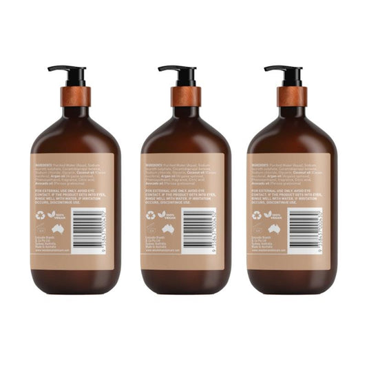 Woodsman Burnt Rose Body Wash 1L - 3 Pack - Auzzistore