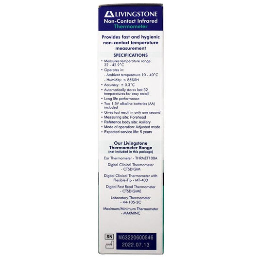 Livingstone Heavy Duty Non-Contact Infrared Thermometer - 1 Piece