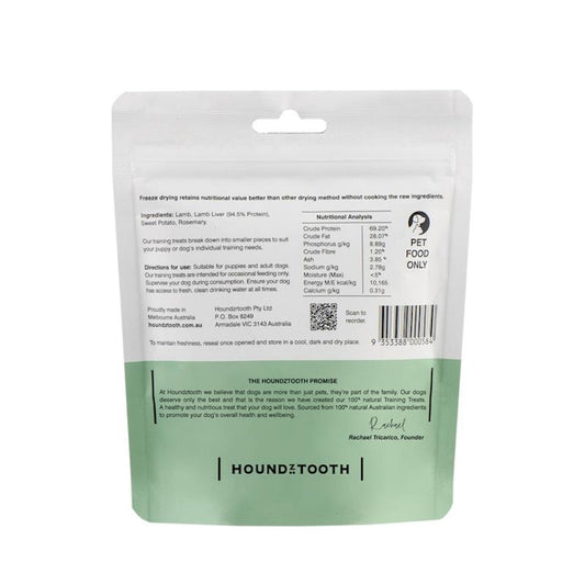 HOUNDZTOOTH Lamb Training Treats 50g - Natural Dog Rewards