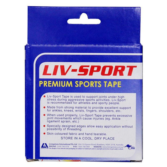 Livingstone Liv-Sport Premium Rigid Strapping Sports Tape - 50mm x 13.7m (1 Pack)-Auzzi Store