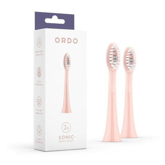 ORDO Sonic Lite Toothbrush & 2 Brush Head Bundle - Petal