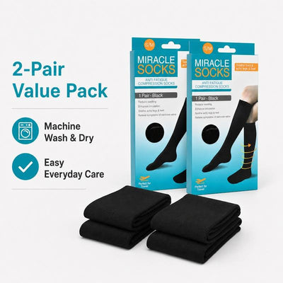 Living Today Miracle Compression Socks - Medium Bundle (2 Pairs)