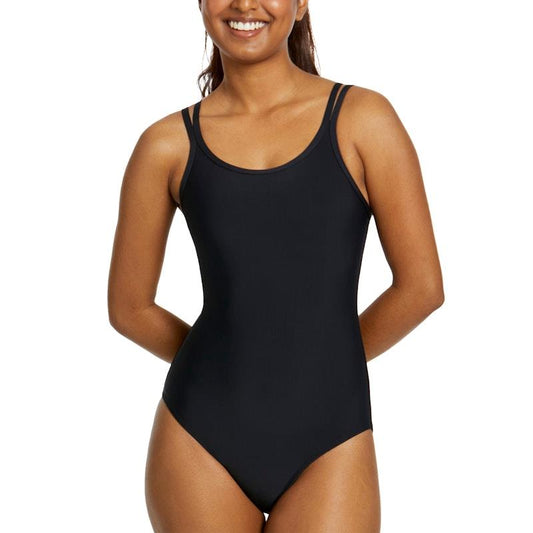 Love Luna Teen Period Swim One Piece - Black (Size 6-8)-Auzzi Store