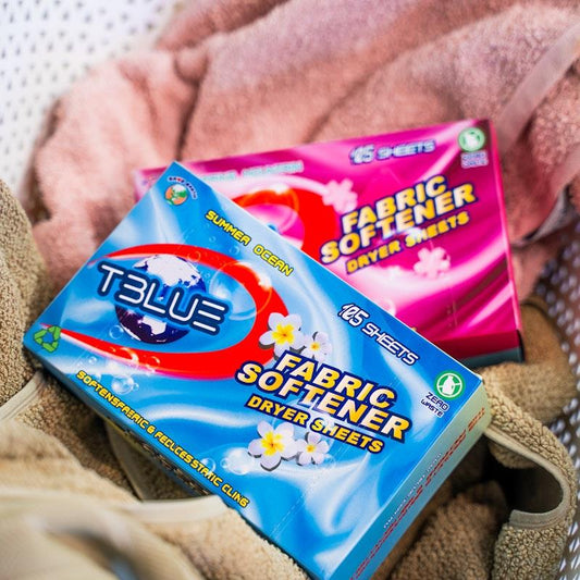 TBLUE Summer Ocean Fabric Softener Dryer Sheets - Pack of 105