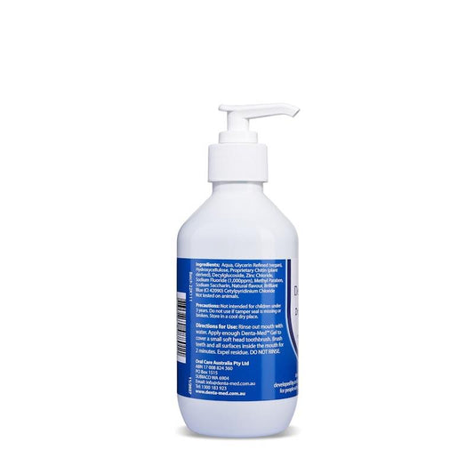 Denta-Med Dry Mouth Oral Hygiene Gel 300mL Pump Bottle - Overnight Relief for Dry Mouth