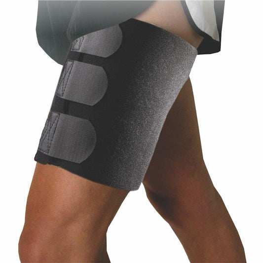 BodyAssist One Size Thermal Thigh Wrap - Black – view 2