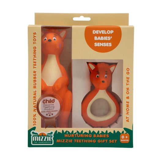 Mizzie The Kangaroo Nurturing Babies Teething Gift Set