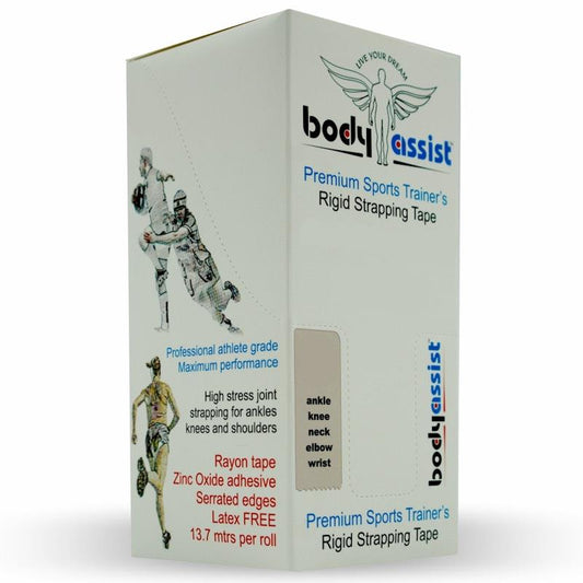 BodyAssist Rigid Strapping Tape - Feet 2.5cm x 13.7m (6 Rolls)