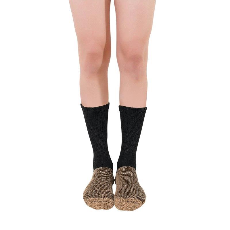 Glucology Extra Large Black Loose Top Activity Socks