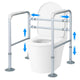Equipmed Over Toilet Support Frame - Safety Grab Rail Aid (125Kg Max Capacity) – view 2 - Auzzistore
