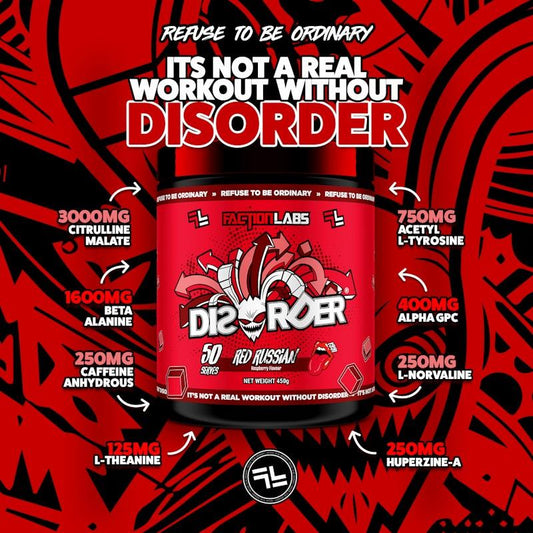 Faction Labs Disorder Original - 50 Serves Red Russian-Auzzi Store