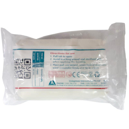 Livingstone Wound Dressing Bandage No.15 - Large Sterile Pad, 17 x 8cm, 12 Pieces/Pack-Auzzi Store