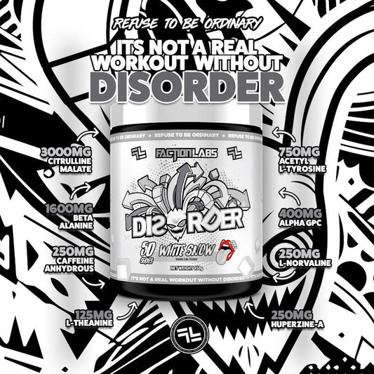 Faction Labs Disorder Original - 50 Serves White Snow-Auzzi Store