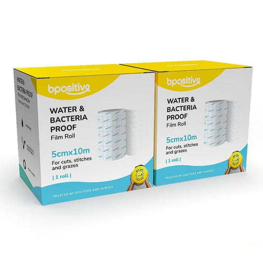 bpositive Waterproof & Bacteria-Proof Roll 5cm x 10m - 2 Pack