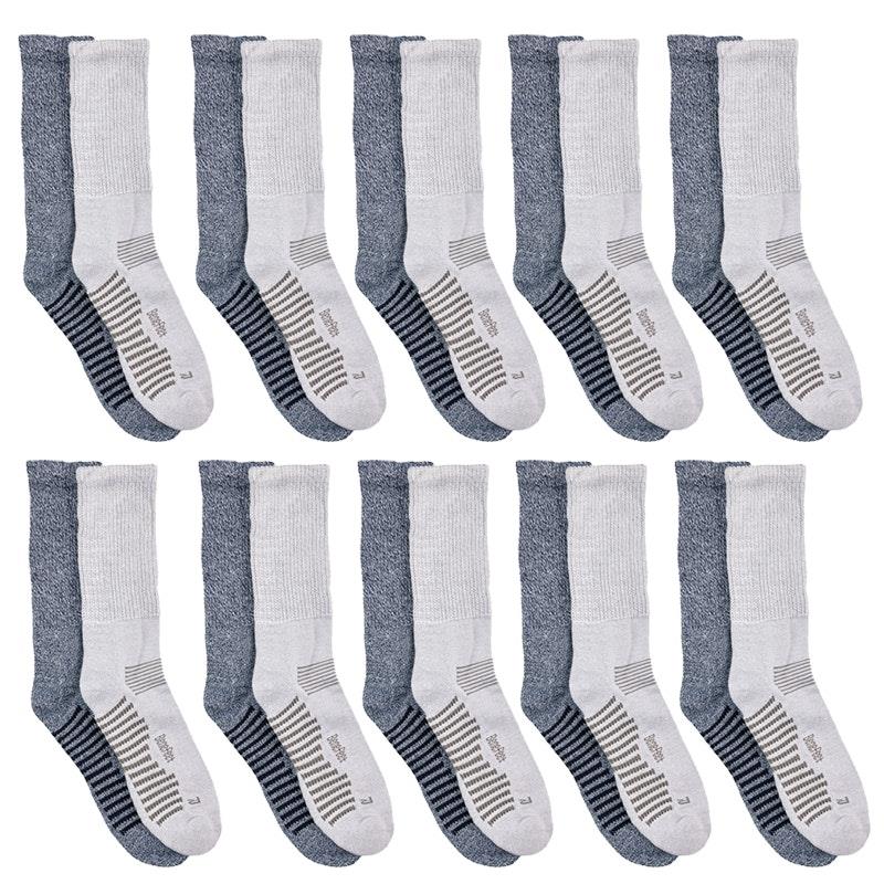Benefeet 10 Pairs of Men's Bamboo Comfort Socks - Twisted Navy Size 6-10-Auzzi Store