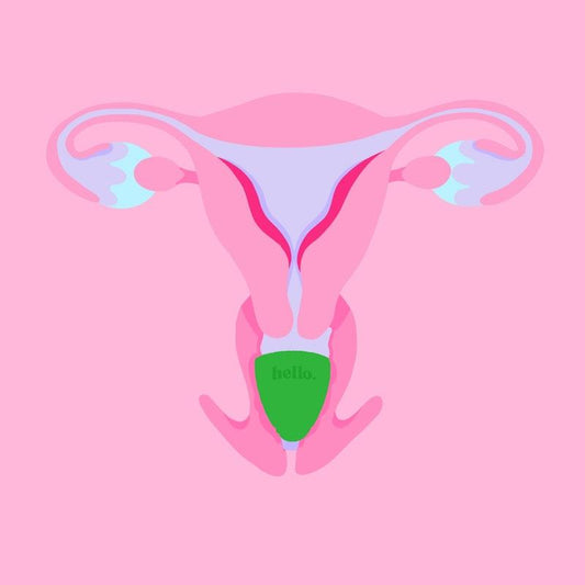 Hello Period Low Cervix Cup Green MED - Comfort & Convenience