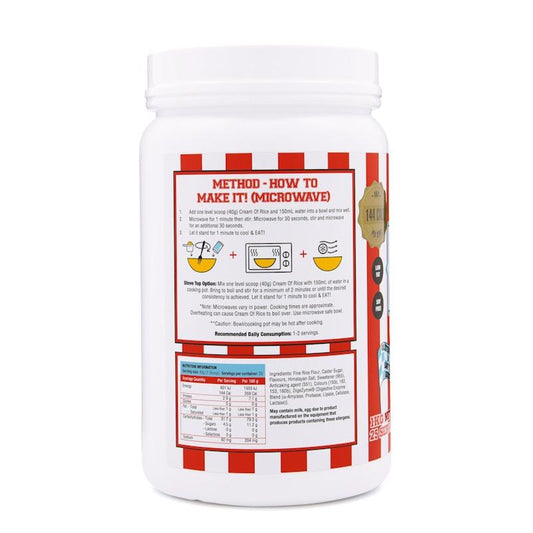 Adonis Gear Sweet Cream Of Rice (Carbohydrates) - Caramel Peanut Butter 1kg (25 Serves)
