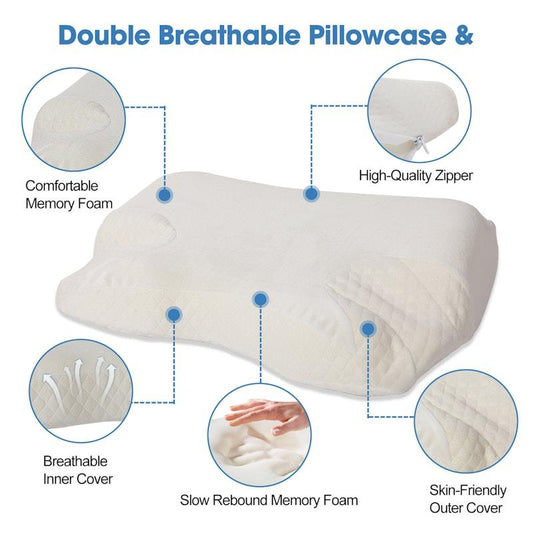Clevinger CPAP Contour Memory Foam Pillow 1pc - Ultimate Comfort – view 2 - Auzzistore