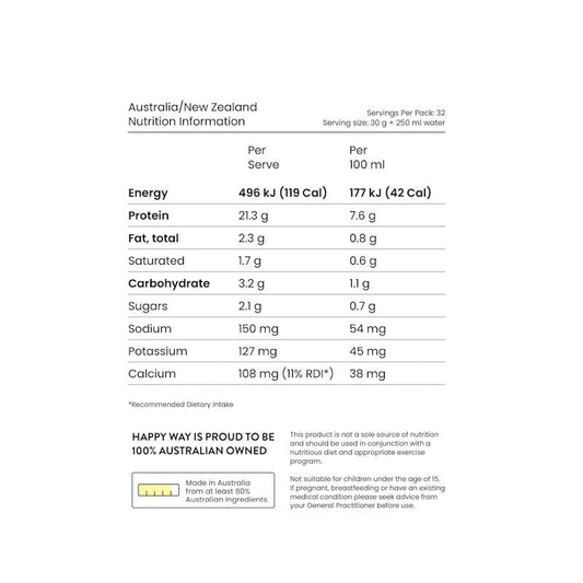 Happy Way Banana Bonanza Whey Protein Powder - 1kg-Auzzi Store