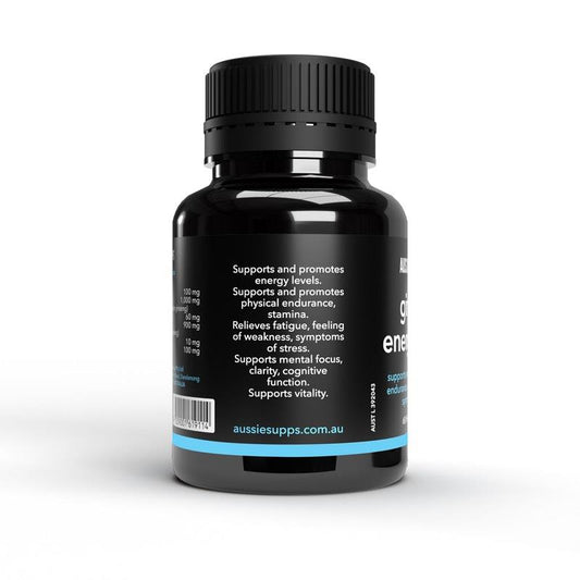 AussieSupps Ginseng Energy 2000 60 Tablets - Natural Energy Booster