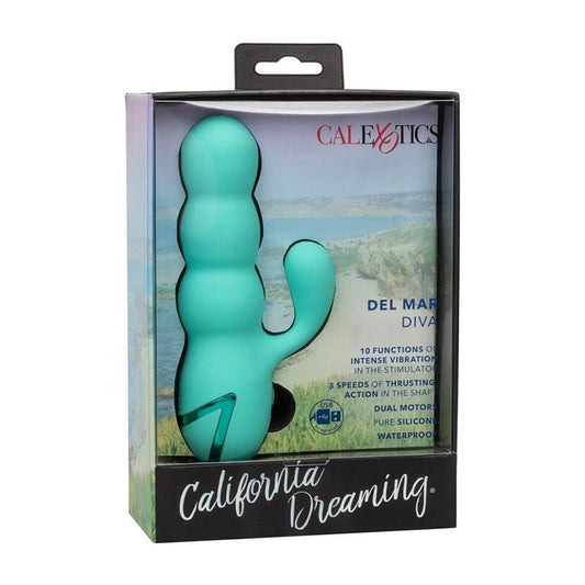 CalExotics California Dreaming Del Mar Diva - Teal Massager-Auzzi Store