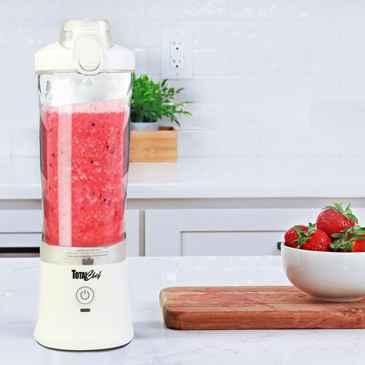 Total Chef Portable Blender, 600 ml - White-Auzzi Store