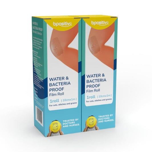 bpositive Waterproof & Bacteria-Proof Film Roll 10cm x 1m - 2 Pack