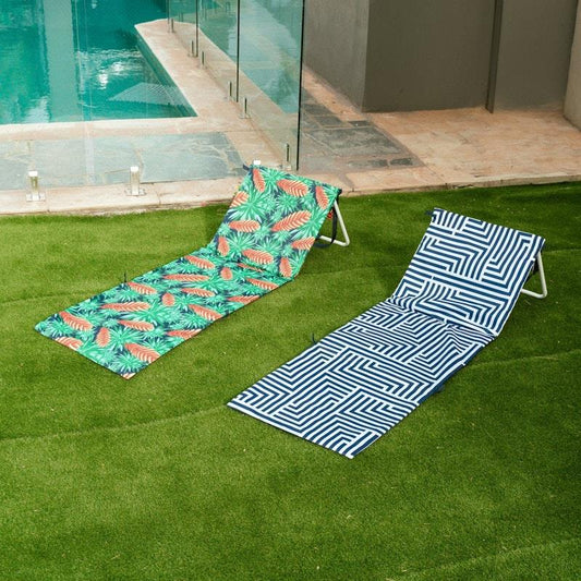 Lazy Dayz Fold Up Beach Lounger - Mossman (1pc)