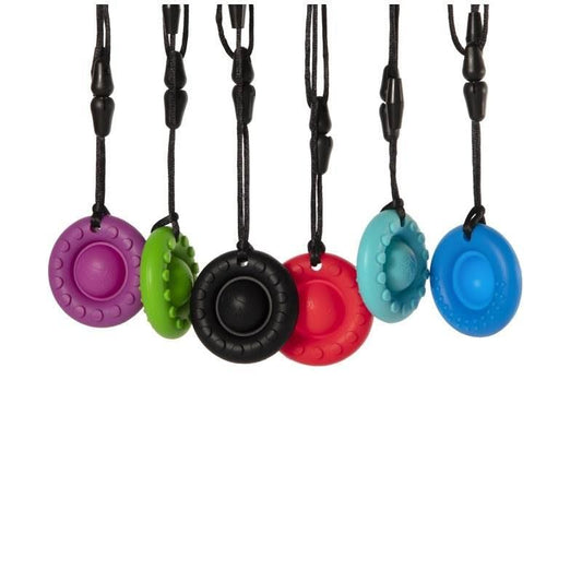 Sensory Safari Blue Necklace Pop - Oral Fidget for Stress Relief - Auzzistore